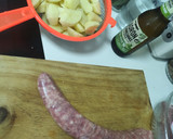 Foto del paso 3 de la receta: Butifarra fresca a la sidra con patatas, airfryer 😋