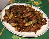Une image de l'étape 13 de Pommes de terre au lard, poivrons et tomates.