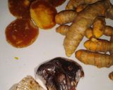 Foto langkah ke 1 dari resep Jamu Kunyit asam gula jawa (iris, no parut, no blender,no peres).