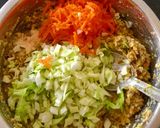A picture of step 3 of Kulith veggie waffle.