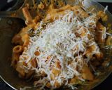 A picture of step 7 of Makhni sauce pasta.