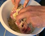 A picture of step 1 of Parmesan Meatball Bake.