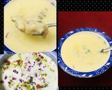 A picture of step 1 of Kashmiri malai rabdi.