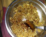 A picture of step 2 of Rose shaped dry fruit kachori.