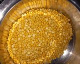A picture of step 1 of Panchratna Daal / lentils for stuffed baati.