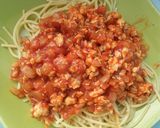 รูปขั้นตอนการทำที่ 3 ของ สปาเก็ตตี้ซอสแดง (อกไก่)