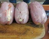 A picture of step 7 of Chicken cordon blue.