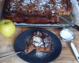 Foto del passaggio 10 della ricetta Torta di farro paesana con mele senza uova,latte
