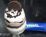 A picture of step 5 of Oreo chocolate mousse.