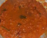 A picture of step 8 of Fish thali - Rice with Fish curry, fish fry, and spiced buttermilk.