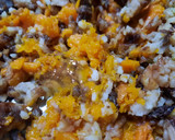 Foto del paso 8 de la receta: Arroz dulce con pasas en calabaza (receta árabe)