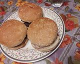 A picture of step 3 of Chatpata Chapli burger.