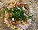 Hình bước làm 3 của món Nui soup thịt băm