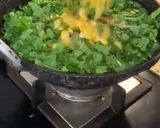 A picture of step 3 of Spinach quesadilla with Thousand Island dressing!.