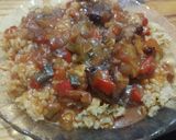 Foto del paso 3 de la receta: Arroz integral saborizada con pimentón y cúrcuma con vegetal