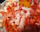 A picture of step 1 of Chicken or chane ki daal.