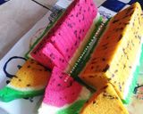 Foto langkah ke 7 dari resep Bolu Kukus Semangka, Guriiihh.