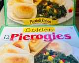A picture of step 1 of Sheet Pan Pierogis with Italian Sausage.