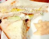 A picture of step 4 of Chicken egg Mayonnaise sandwich.