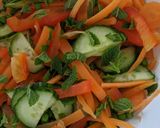 A picture of step 3 of Salmon Noodle Salad.
