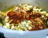 A picture of step 7 of Squid (Calamari) Coconut Masala.