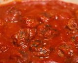A picture of step 6 of Nonna Approved Spaghetti & Meatballs.