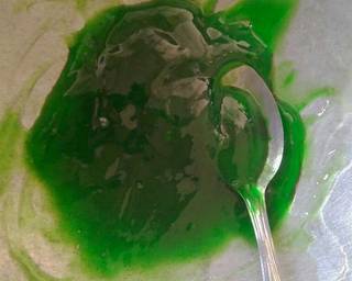 Cendol sagu warna - Step 1