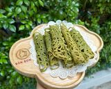 Hình bước làm 3 của món Bánh Trứng Cuộn Ren (Vị Matcha)