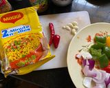 A picture of step 1 of Maggi Manchurian with Steamed Rice.