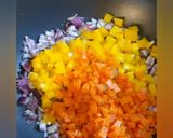 A picture of step 2 of Crunchy filo parcels.
