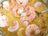 Curry de garbanzos y camarones