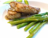 Foto langkah ke 5 dari resep Fish Steak "tilapia" black pepper sauce ft Asparagus.
