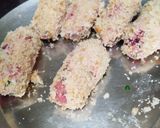 A picture of step 8 of Bread Potato Beet Roll Kebabs.