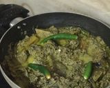 A picture of step 9 of Mocha'r (Banana Flower) Paturi.