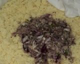 A picture of step 6 of Palestinian Maftoul (Couscous) 😄.