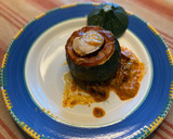Foto del paso 5 de la receta: Calabacín relleno de atún y queso de Cabra