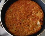 A picture of step 3 of Rajgira Potato Cheela.