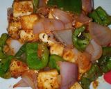 A picture of step 4 of Chilli paneer.