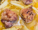A picture of step 10 of Chicken and Potato in lemon and garlic sauce Tray-bake (Lebanese style).