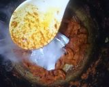 A picture of step 5 of Spicy BBQ chicken ricewith stir fry vegetables.
