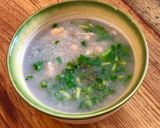 Hình bước làm 3 của món Canh khoai môn bào nấu tôm