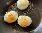 A picture of step 2 of Kai Leuk Kuey or Son-in-Law Eggs.