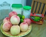 Hình bước làm 1 của món Trà đào
