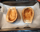 Foto del paso 1 de la receta: Berenjenas rellenas de pollo, zanahoria y boniato