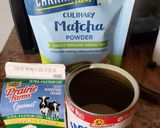 Hình bước làm 1 của món Kem matcha siêu dễ làm