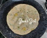A picture of step 2 of Maize and Wheat Rotis with Fenugreek Greens.