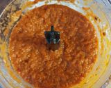A picture of step 7 of Completely homemade chicken madras pizzas.