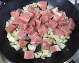 Une image de l'étape 7 de Sauté de veau aux poivrons verts et bouillon de cèpes.
