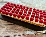 Pisztáciás–málnás fehércsokis tarte recept fázis 6 fotója