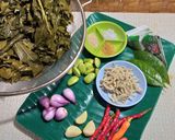 Foto langkah ke 1 dari resep 892.Lodeh Daun Singkong Pepaya.